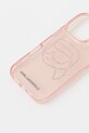 Karl Lagerfeld telefon tok iPhone 16 KLHCP16LHKHDCELP rózsaszín AA00