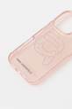 Puzdro na mobil Karl Lagerfeld iPhone 16 KLHCP16LHKHDCELP ružová AA00