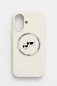 Чохол на телефон Karl Lagerfeld iPhone 16 для телефону бежевий KLHMP16SSKCHTCE