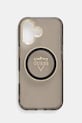 Guess etui na telefon iPhone 16 na telefon czarny GUHMP16SHFGTMSLSK