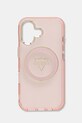 Guess etui na telefon iPhone 16 na telefon różowy GUHMP16SHFGTMSLSP