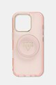 Guess etui na telefon iPhone 16 Pro na telefon różowy GUHMP16LHFGTMSLSP
