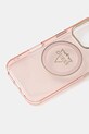 Guess etui na telefon iPhone 16 Pro GUHMP16LHFGTMSLSP różowy AA00