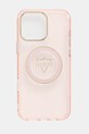Guess carcasă de telefon iPhone 16 Pro Max pentru telefon roz GUHMP16XHFGTMSLSP
