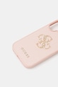 Puzdro na mobil Guess iPhone 16 GUHCP16SPGT4MBP ružová AA00