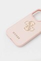 Guess etui na telefon iPhone 16 Pro GUHCP16LPGT4MBP różowy AA00
