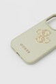 Guess carcasă de telefon iPhone 16 Pro GUHCP16LPGT4MBN verde AA00