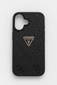 Чехол на телефон Guess iPhone 16 аппликация чёрный GUHCP16SPGP4STRK