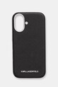 Чехол на телефон Karl Lagerfeld iPhone 16 для телефона чёрный KLHMP16SPSAFWMCK