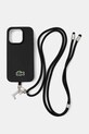 Чехол на телефон Lacoste iPhone 15 Pro для телефона чёрный LCHMBCP15LPVCK