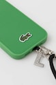 Lacoste custodia per telefono iPhone 16 Pro LCHMBCP16LPVCN verde AA00