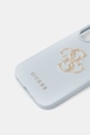 Guess telefon tok iPhone 16 GUHCP16SPGT4MBB kék AA00
