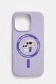 Karl Lagerfeld etui na telefon iPhone 16 Pro na telefon fioletowy KLHMP16LSCMKCRHU