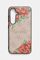 Guess carcasă de telefon Samsung Galaxy S25 pentru telefon roz GUHMS25SP4ROPEMCP