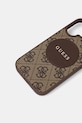 Puzdro na mobil Guess iPhone 16 GUHMP16SP4PGRSGW hnedá AA00