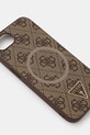 Guess carcasă de telefon iPhone 16e GUHMPSE4P4TDPW maro AA00