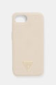 Obal na telefon Guess iPhone 16e na mobil béžová GUHMPSE4PGBTME