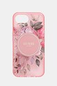 Obal na telefon Guess iPhone 16e na mobil růžová GUHMPSE4HFWBRCEP