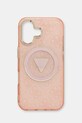 Θήκη κινητού Guess iPhone 16 για τηλέφωνο ροζ GUHMP16SHG4PRTGP
