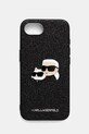 Karl Lagerfeld etui na telefon iPhone 16e na telefon czarny KLHCPSE4PFGKCPK