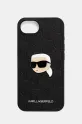 Karl Lagerfeld carcasă de telefon iPhone 16e pentru telefon negru KLHCPSE4PGKLKIPK
