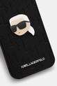 Karl Lagerfeld carcasă de telefon iPhone 16e KLHCPSE4PGKLKIPK negru AA00