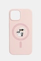 Karl Lagerfeld etui na telefon iPhone 15 na telefon różowy KLHMP15SSCMKCRHP