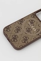 Obal na telefon Guess iPhone 16 Pro GUHMP16LG4GFRW hnědá AA00