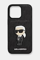 Чохол на телефон Karl Lagerfeld iPhone 15 Pro Max для телефону чорний KLHCP15XSAKKNSCK
