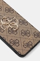 Obal na telefon Guess Samsung Galaxy S25 GUHCS25S4GMGBR hnědá AA00