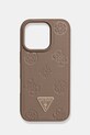 Guess etui na telefon iPhone 16 Pro Gift Box brązowy GUHMP16LPGBTMW