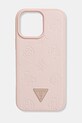 Guess etui na telefon iPhone 16 Pro Max na telefon różowy GUHMP16XPGBTMP