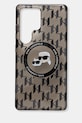 Obal na telefon Karl Lagerfeld Samsung Galaxy S25 Ultra na mobil černá KLHMS25LHMCKMHK