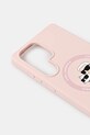 Karl Lagerfeld carcasă de telefon Samsung Galaxy S25 Ultra KLHMS25LSKCHTCP roz AA00