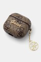 Guess pokrowiec na AirPods 4 cover GUA4G4GSMW brązowy AA00