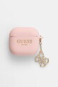 Guess etui na słuchawki AirPods 4 cover różowy GUA4LECG4P