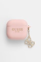 Guess etui na słuchawki AirPods 4 cover różowy GUA4LECG4P