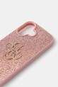 Guess etui na telefon iPhone 16 GUHCP16SHG4SGP różowy AA00