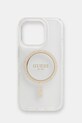 Guess etui na telefon iPhone 16 Pro na telefon transparentny GUHMP16LHFGERET