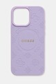 Guess etui na telefon iPhone 16 Pro Max na telefon fioletowy GUHMP16XPSAPSMEU