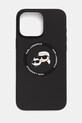 Karl Lagerfeld husă pentru telefon iPhone 16 Pro Max pentru telefon negru KLHMP16XSKCHTCK