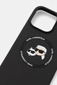 Karl Lagerfeld husă pentru telefon iPhone 16 Pro Max KLHMP16XSKCHTCK negru AA00