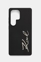Θήκη κινητού Karl Lagerfeld Samsung Galaxy S25 Ultra για τηλέφωνο μαύρο KLHCS25LSCMSMVK
