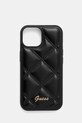 Guess etui na telefon iPhone 15 / 14 / 13 6.1" na telefon czarny GUHCP15SPSQSQSK