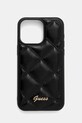 Guess etui na telefon iPhone 15 Pro Max 6.7" drobny wzór czarny GUHCP15XPSQSQSK