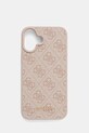 Guess etui na telefon iPhone 16 Plus 6.7" aplikacja różowy GUHCP16MG4GFPI