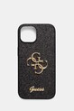 Чехол на телефон Guess iPhone 15 / 14 / 13 6.1" для телефона чёрный GUHCP15SHG4SGK