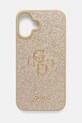 Чехол на телефон Guess iPhone 16 Plus 6.7" аппликация золотой GUHCP16MHG4SGD