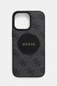 Guess husă pentru telefon iPhone 16 Pro Max cu modele negru GUHMP16XP4PGRSGK