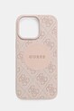 Чехол на телефон Guess iPhone 16 Pro Max для телефона розовый GUHMP16XP4PGRSGP